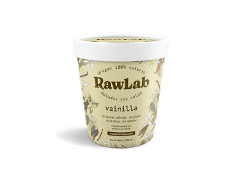 Helado saludable RawLab sabor vainilla
