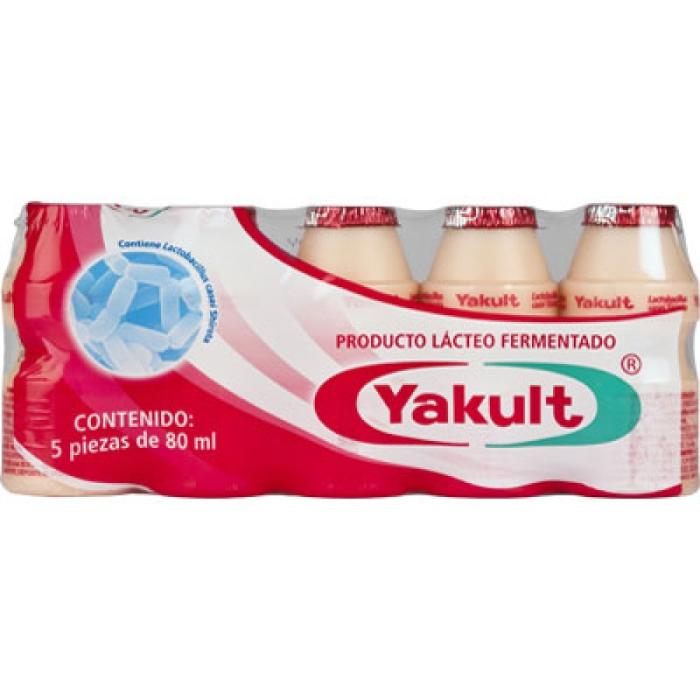 Yakult 5 pzas de 80 ml c/u