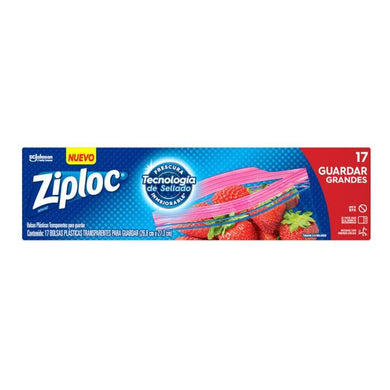 Bolsas herméticas Ziploc grandes doble cierre 17 pzas